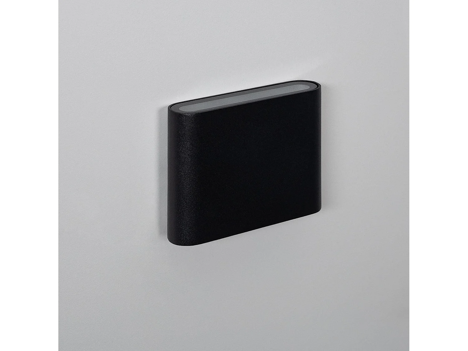 Applique Murale LED Extérieure Luming 6W Éclairage Double Face Carrée Noire  2700K Blanc chaud