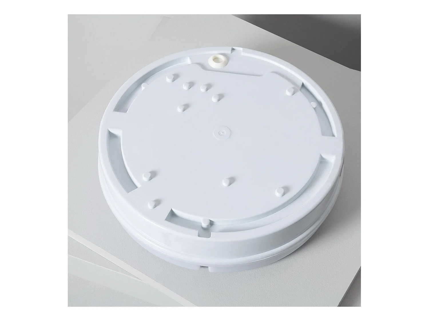 Plafoniera LED 24W Circolare per Esterni Ø285 mm IP65 con Sensore di Movimento PIR e Luce di Emergenza IP65 Hublot 6500K Bianco Freddo