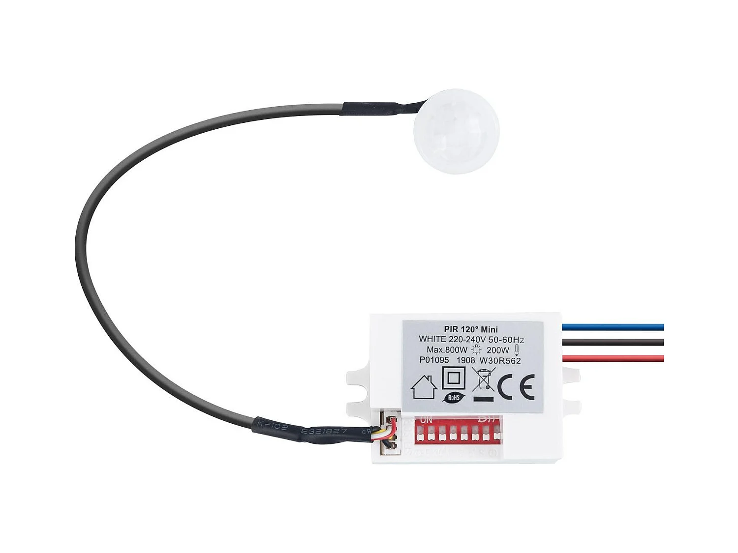 Plafoniera LED 24W Circolare per Esterni Ø285 mm IP65 con Sensore di Movimento PIR e Luce di Emergenza IP65 Hublot 6500K Bianco Freddo