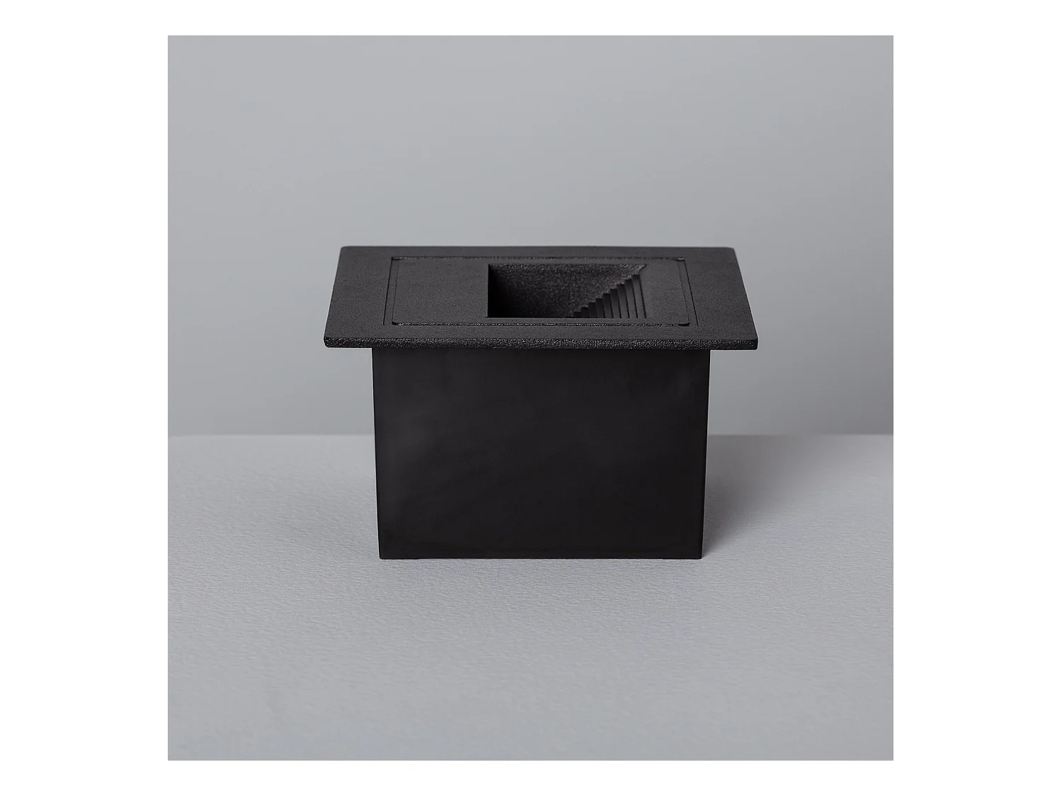 Balise LED Extérieure 3W Encastrable au Mur Carée Olite Noire 4000K Blanc neutre