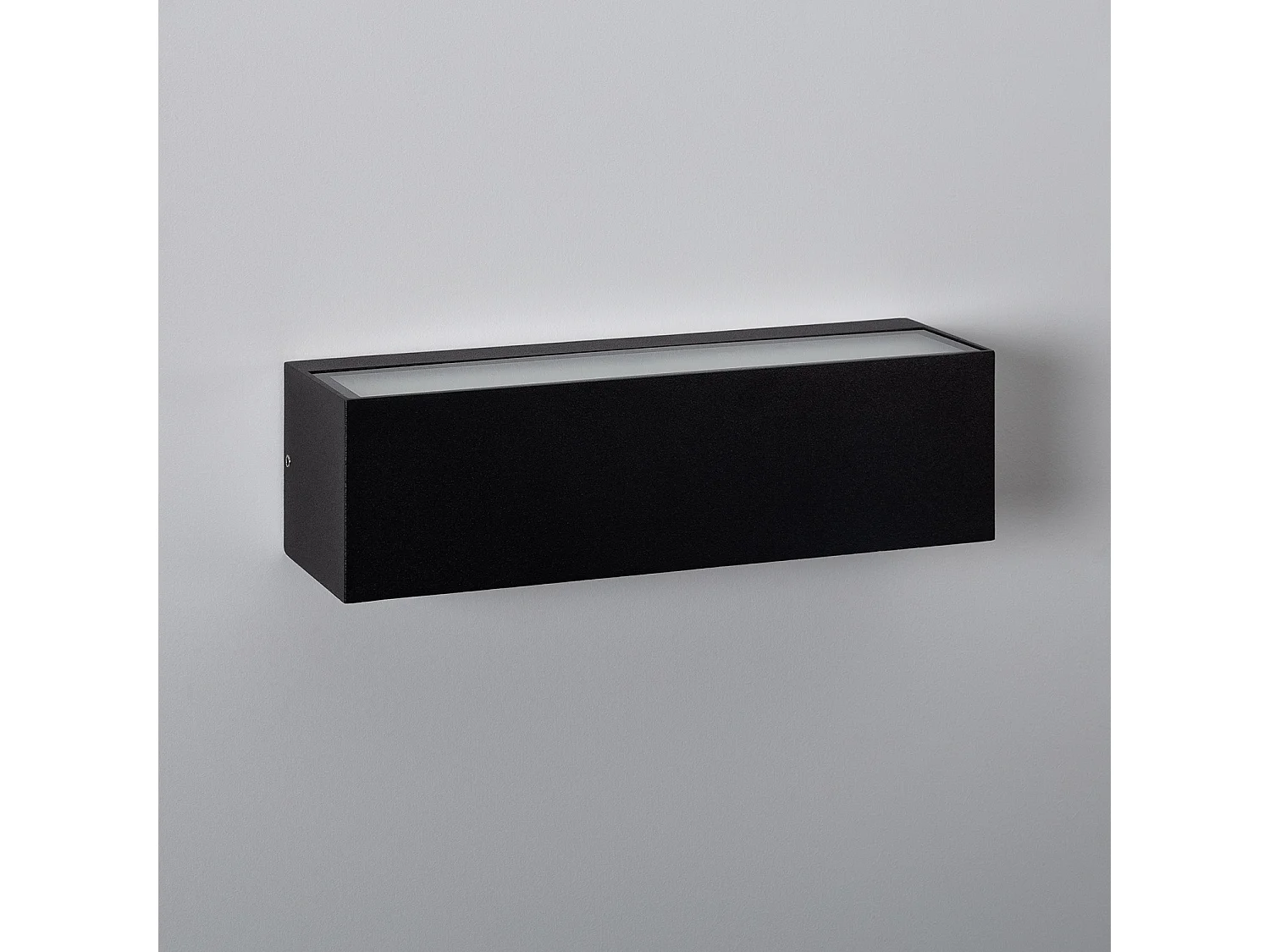 Applique Murale Extérieure LED 10W Aluminium Éclairage Double Face Rectangulaire Noir Lena 2700K Blanc chaud