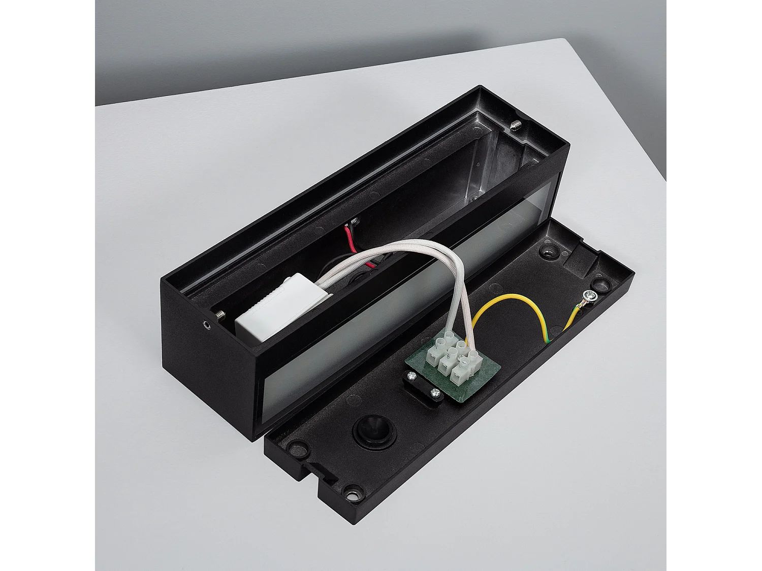 Applique Murale Extérieure LED 10W Aluminium Éclairage Double Face Rectangulaire Noir Lena 2700K Blanc chaud