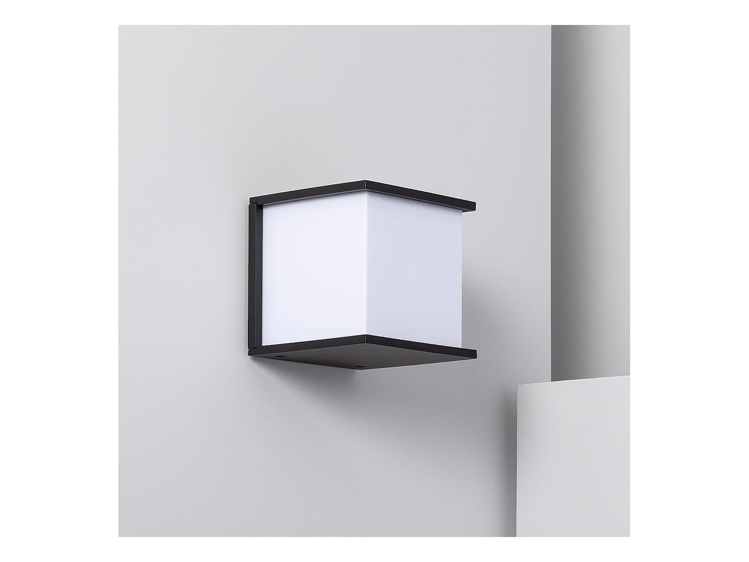 Aplique de Pared Exterior Aluminio Daman Negro