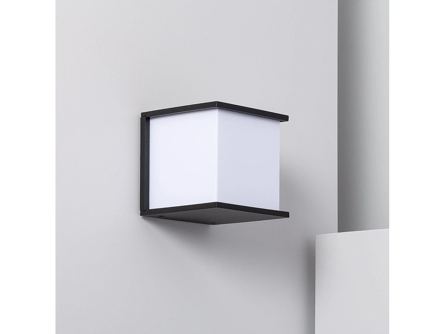 Applique Murale Extérieure Aluminium Daman Noir