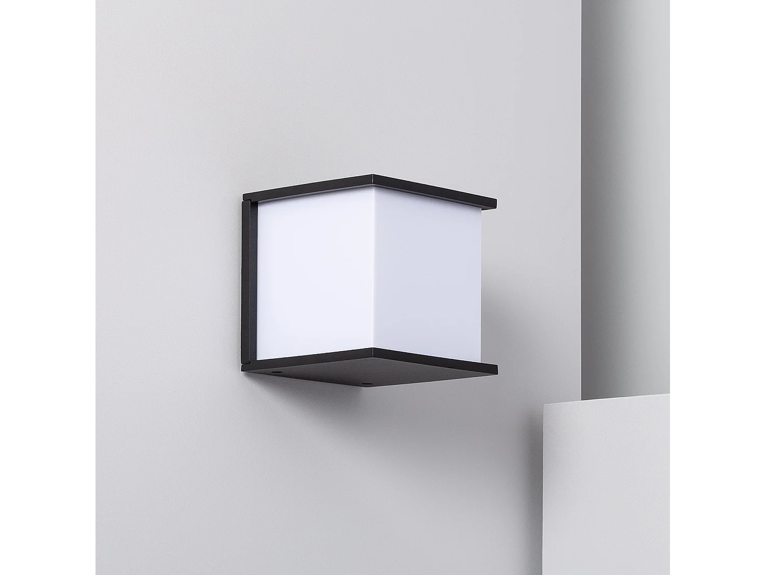 Applique Murale Extérieure Aluminium Daman Noir