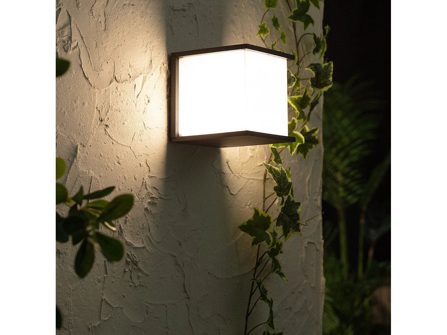 Applique Murale Extérieure Aluminium Daman Noir