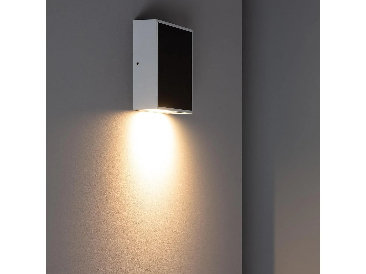 Applique Murale LED Extérieure Aluminium Roma 6W Noire 3000K Blanc chaud
