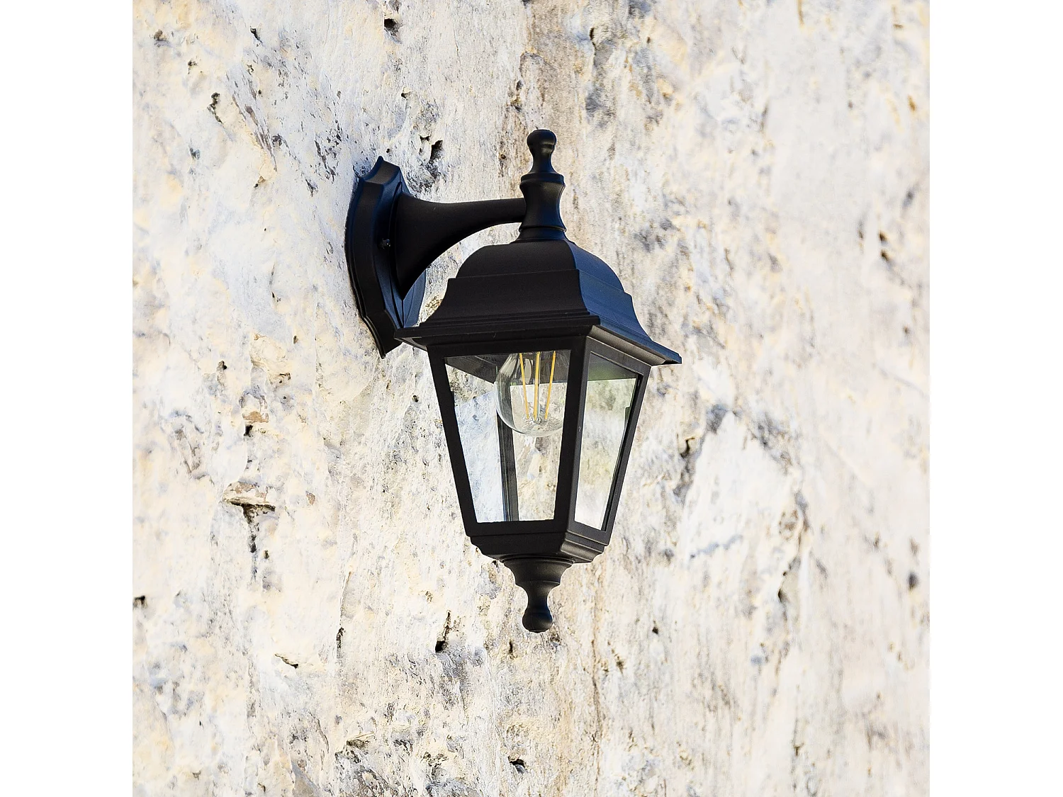 Lampada da Parete per Esterni Mini Villa Nero Nero