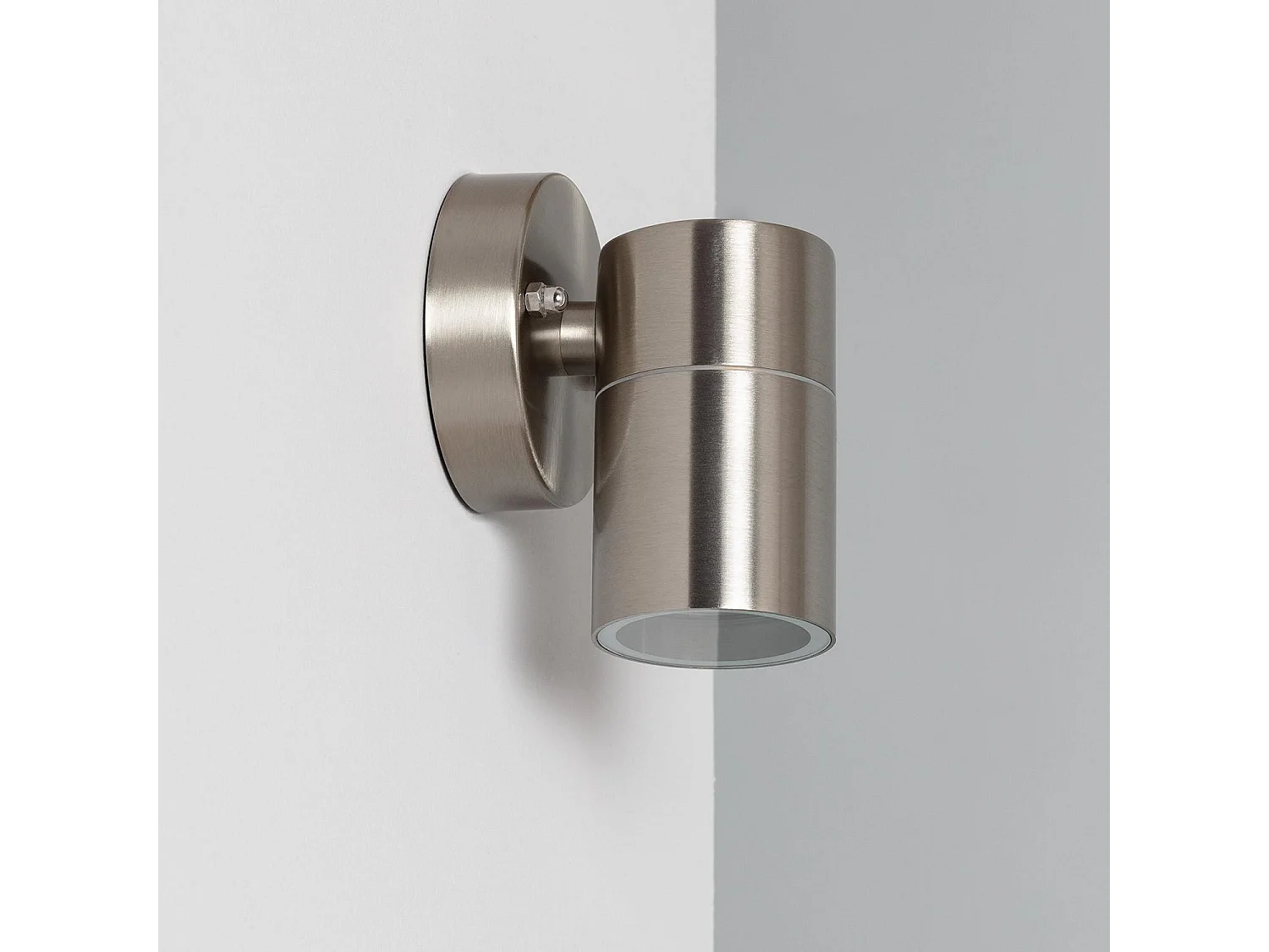 Applique Murale Extérieure Acier Inoxydable Satin  Argent