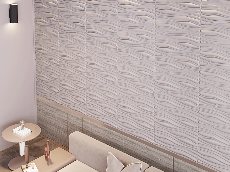 3D Wandpaneel - 1 Pack: 3 m² - Set aus 6 Teilen - ONDIA