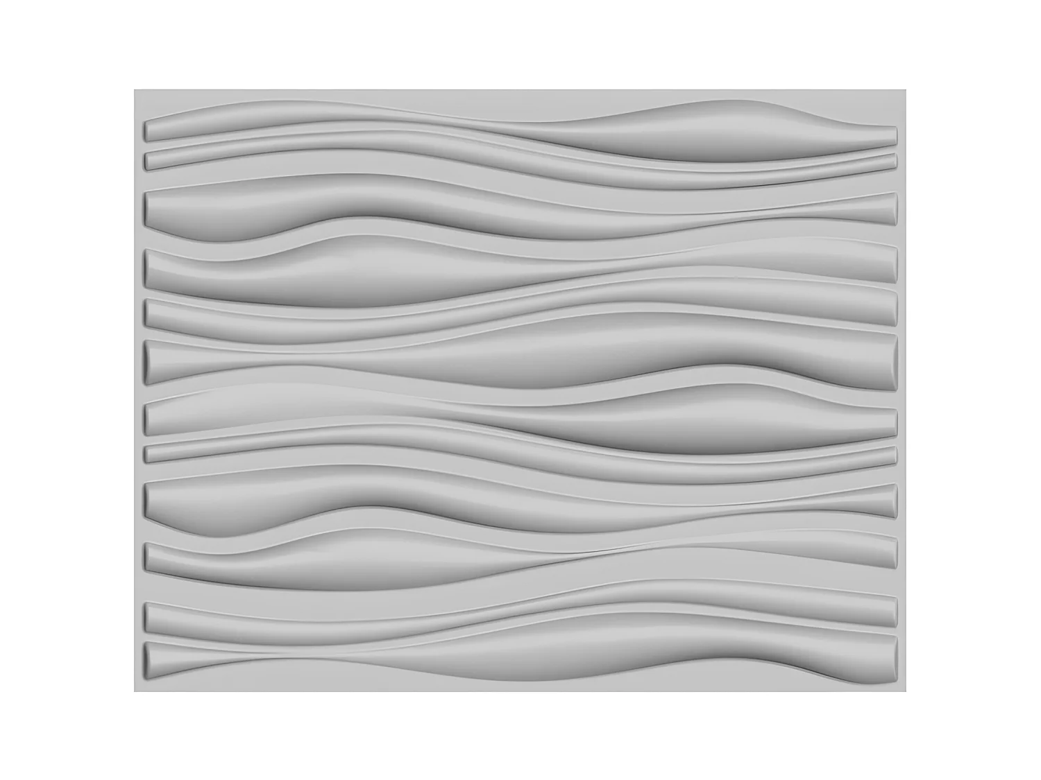 Panneau mural 3D à peindre - pack de 3m² - lot de 6 pièces - ONDIA