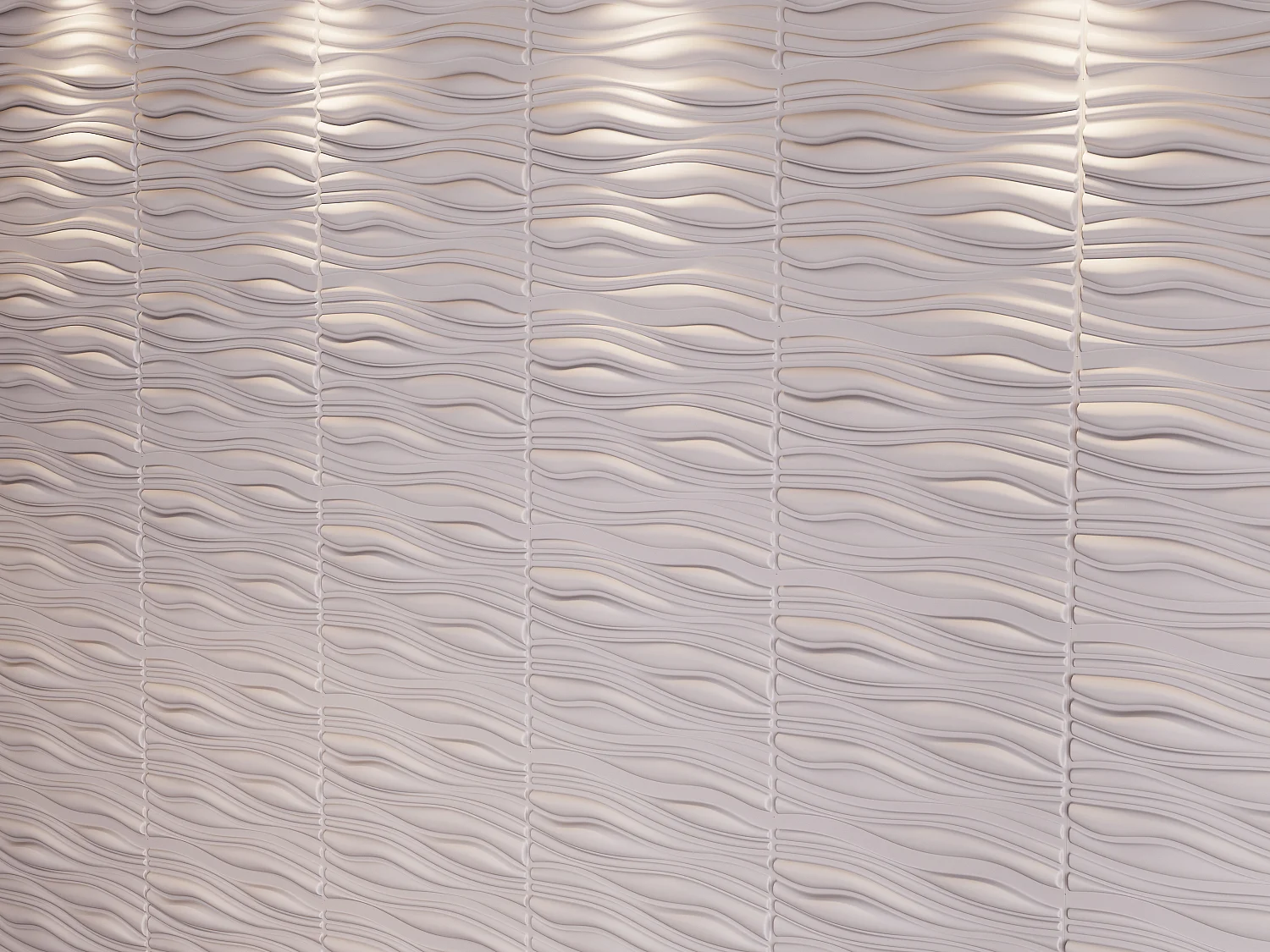 Panneau mural 3D à peindre - pack de 3m² - lot de 6 pièces - ONDIA