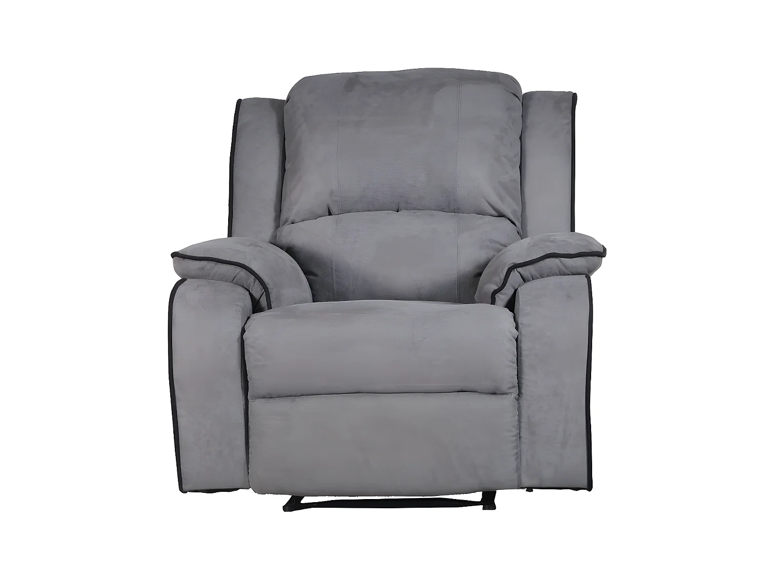 Fauteuil relax en microfibre HERNANI - Gris
