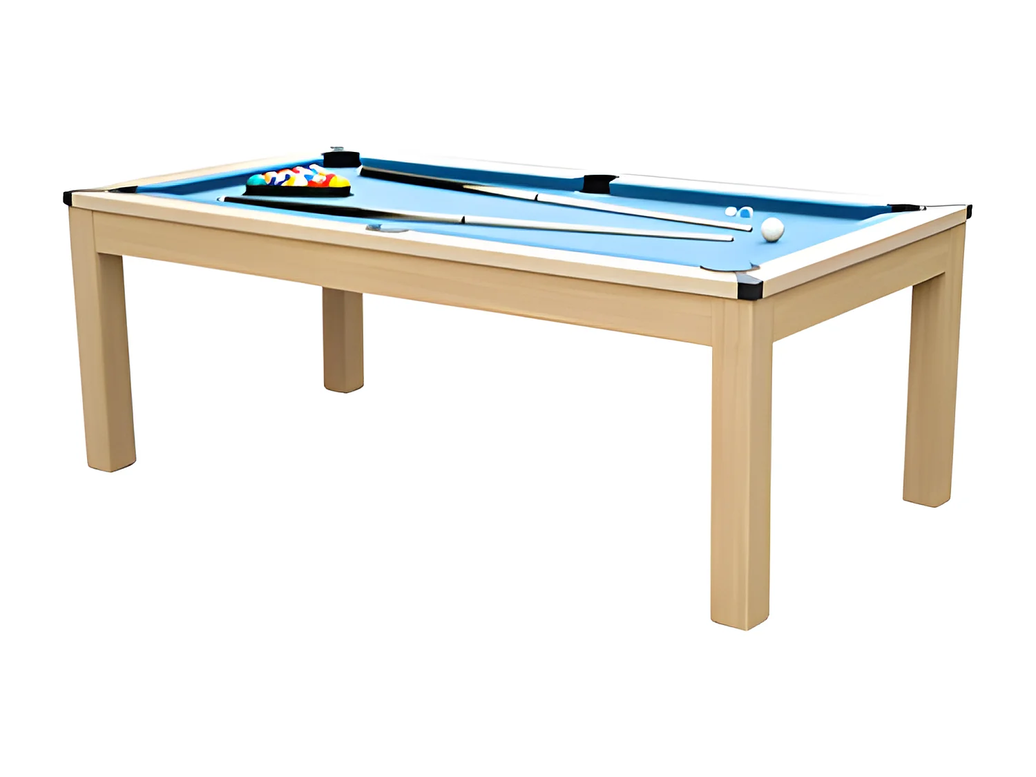 Tavolo trasformabile Biliardo e Ping-pong  213x112x81,5 cm - BLU BALTHAZAR