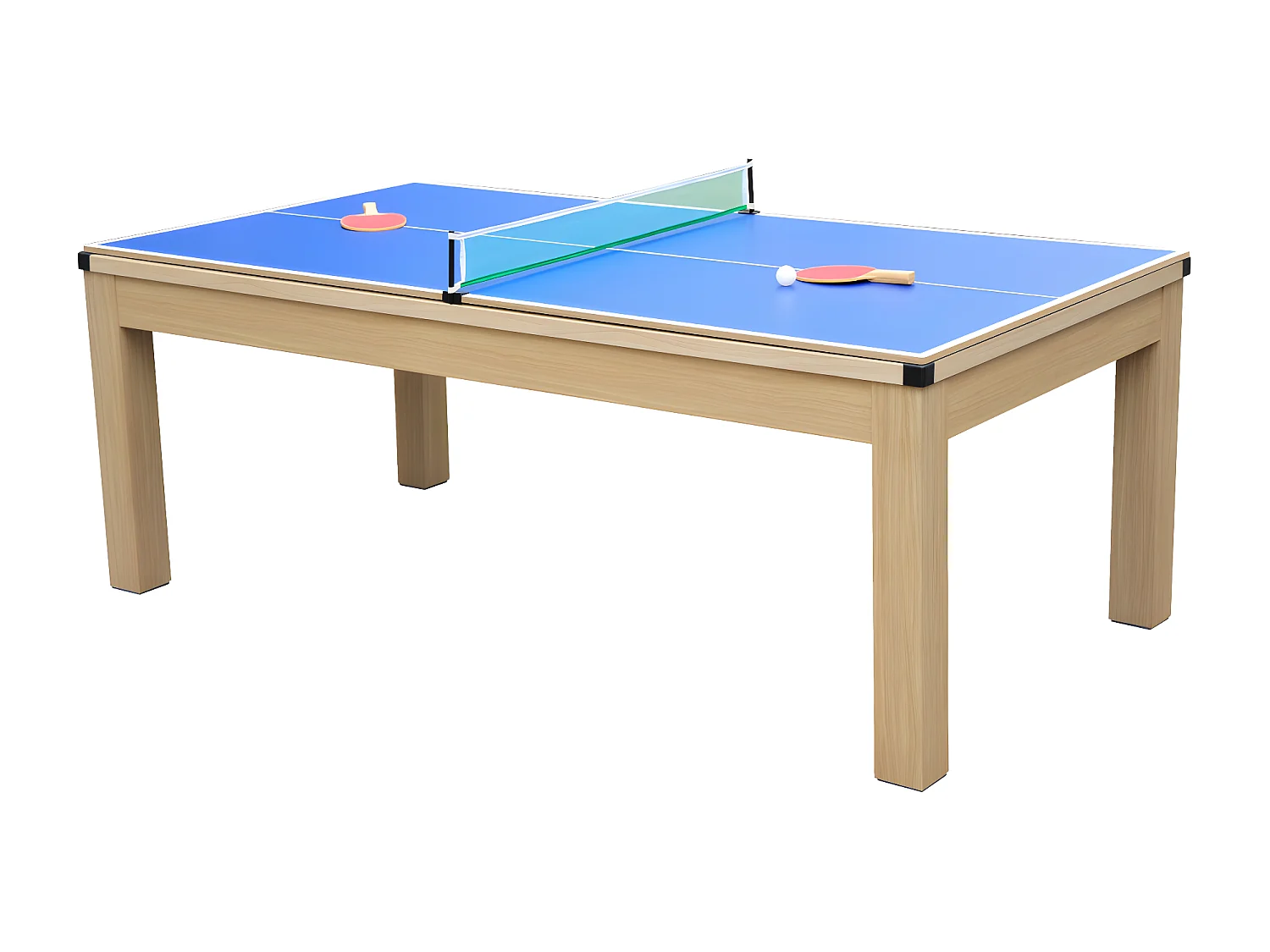 Moduleerbare tafel - Biljart en tafeltennis BALTHAZAR - 213 x 112 x 81.5 cm - Blauw