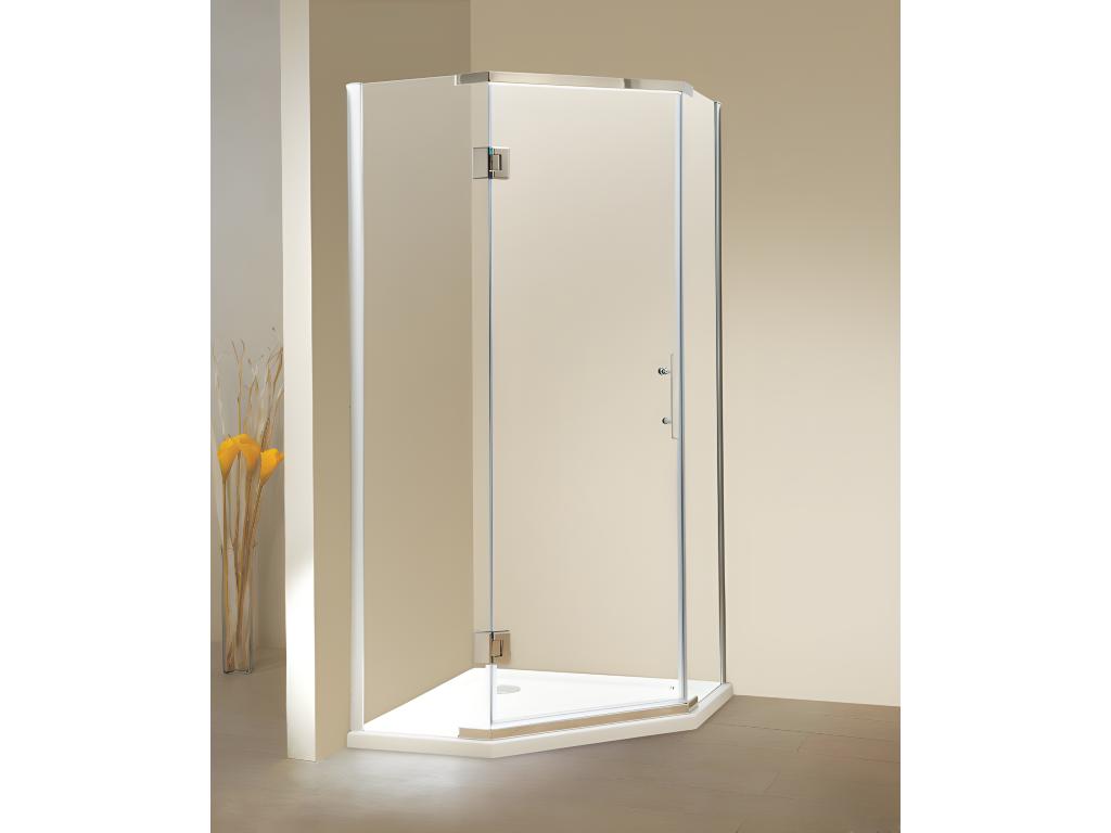 Duschtrennwand Seitenwand Eckdusche ARDIA mit Duschwanne - 90x90x185 cm günstig online kaufen