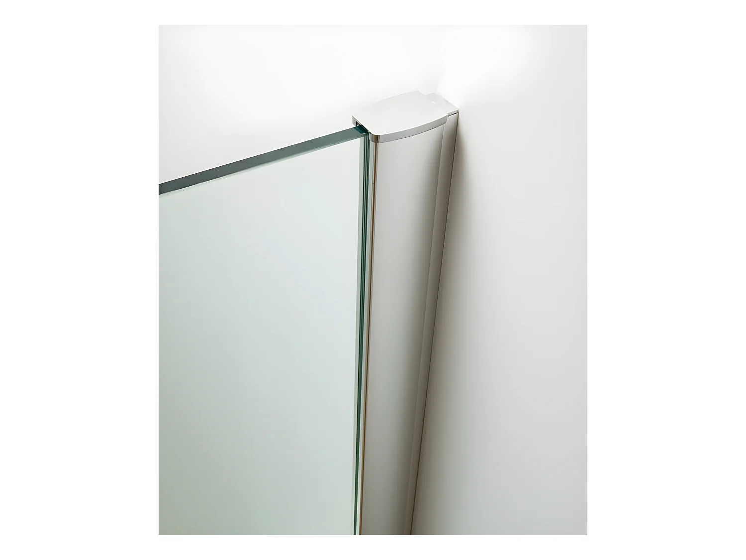 Mampara rinconera con puerta abatible + base de ducha - ARDIA - 90x185 cm