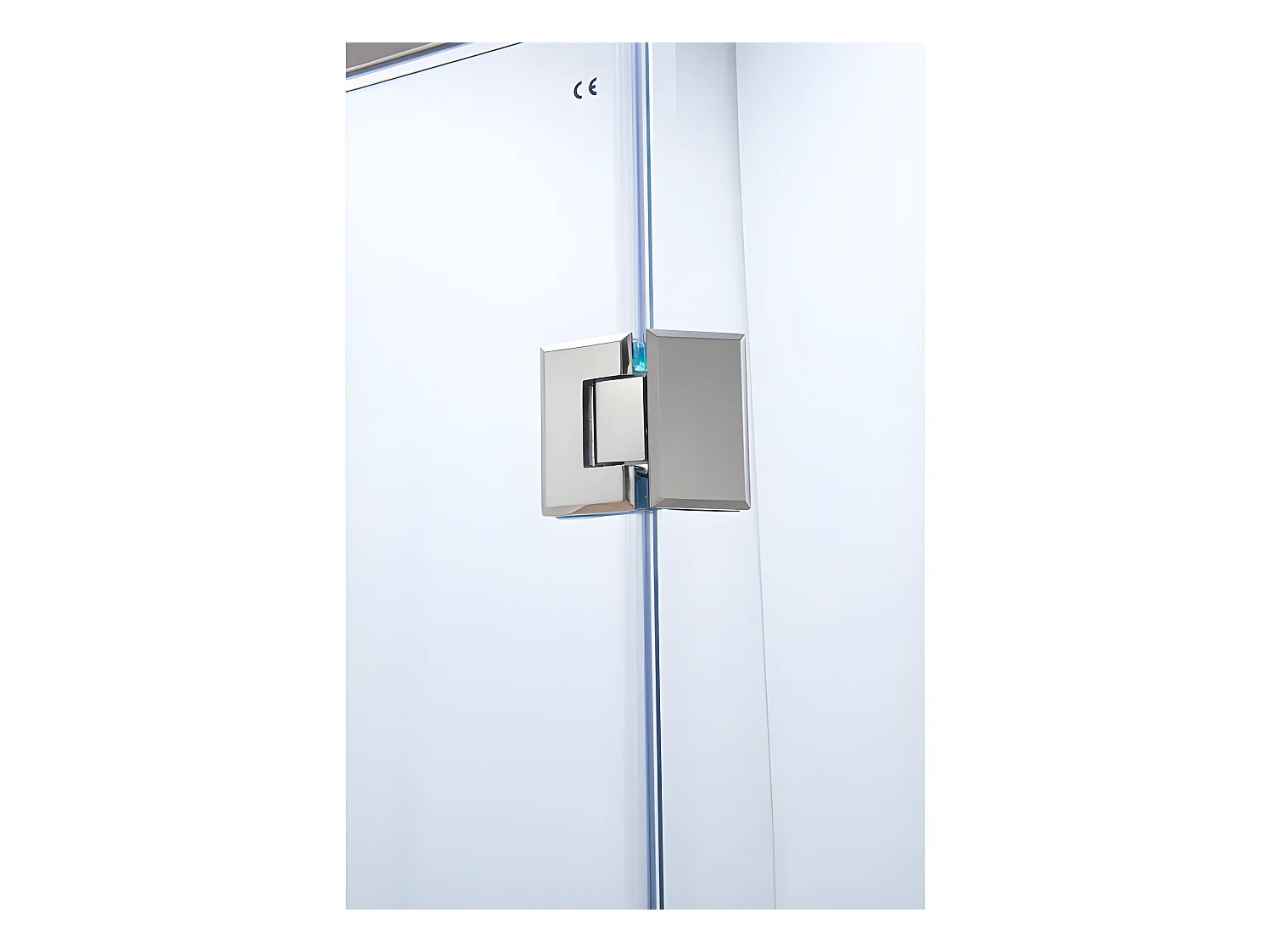 Mampara rinconera con puerta abatible + base de ducha - ARDIA - 90x185 cm