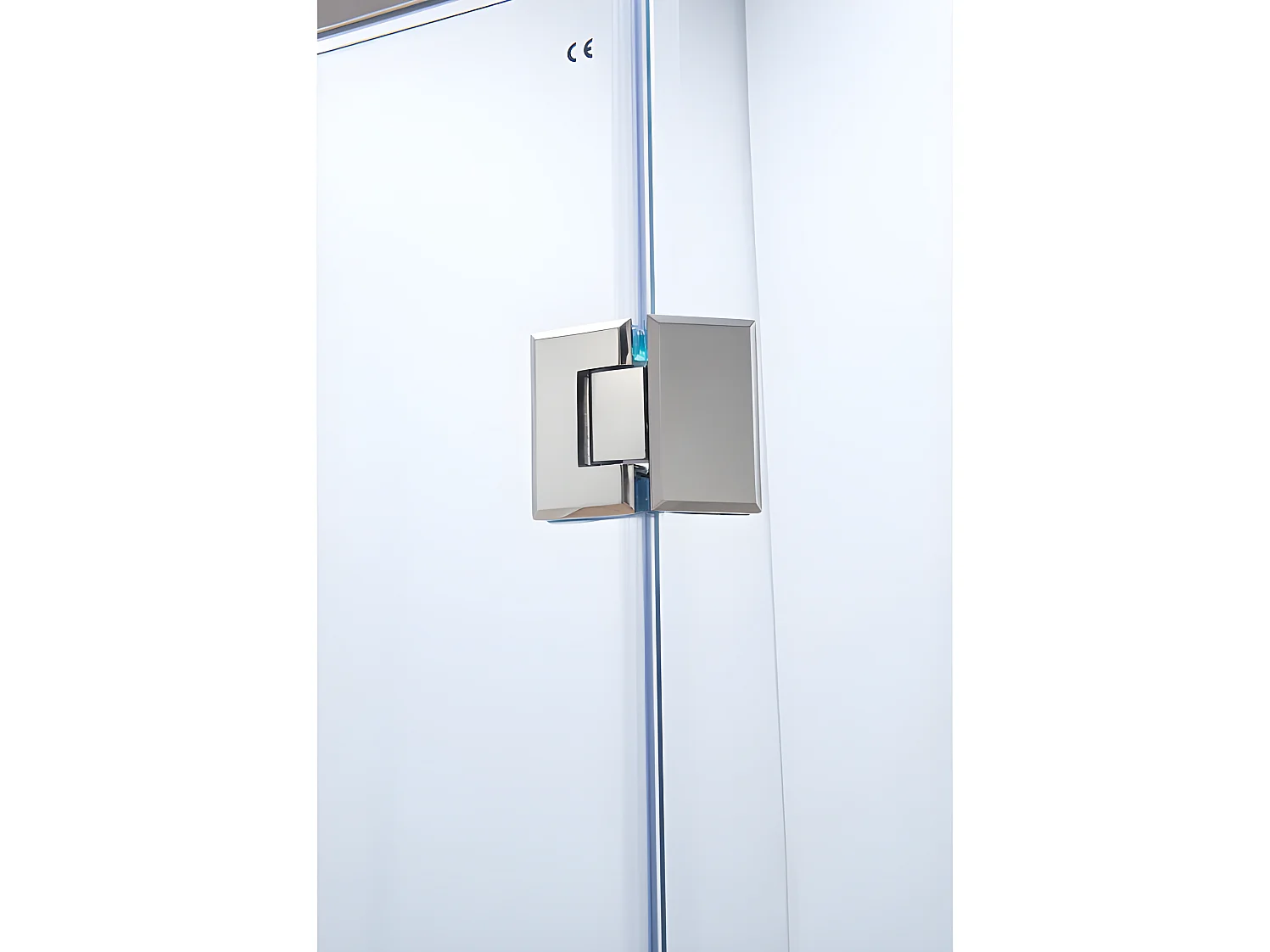 Paroi de douche d'angle porte battante - receveur inclus - ARDIA - 90x185 cm
