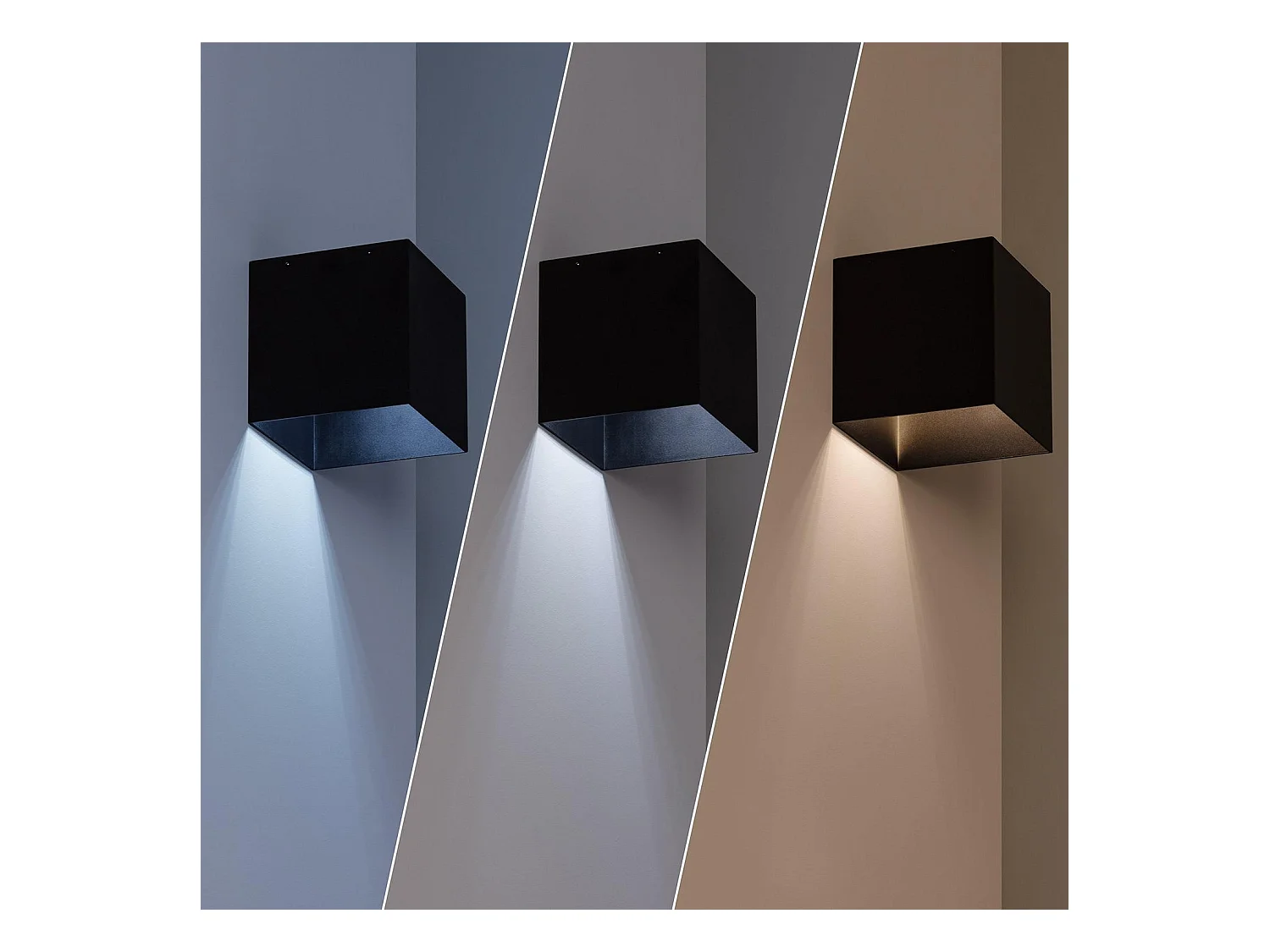 Applique Murale LED Extérieure Solaire Eros avec Détecteur de Mouvement Radar IP65 6000K Blanc froid