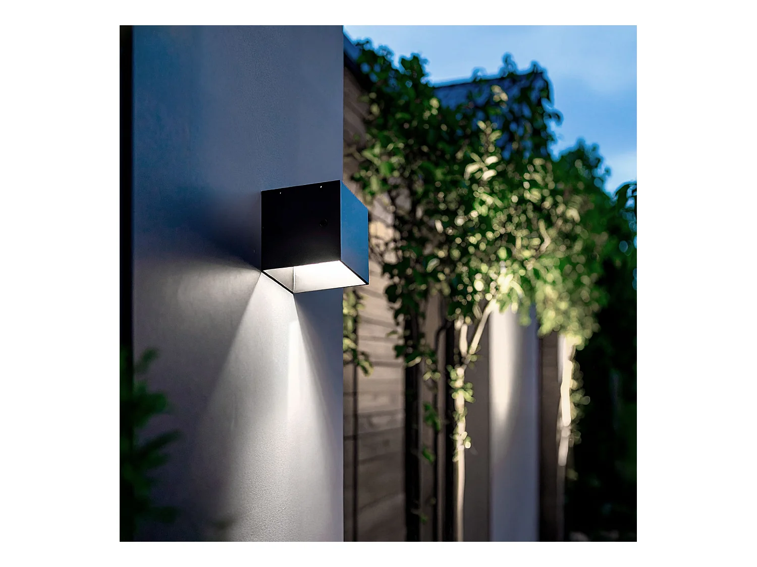 Applique Murale LED Extérieure Solaire Eros avec Détecteur de Mouvement Radar IP65 6000K Blanc froid