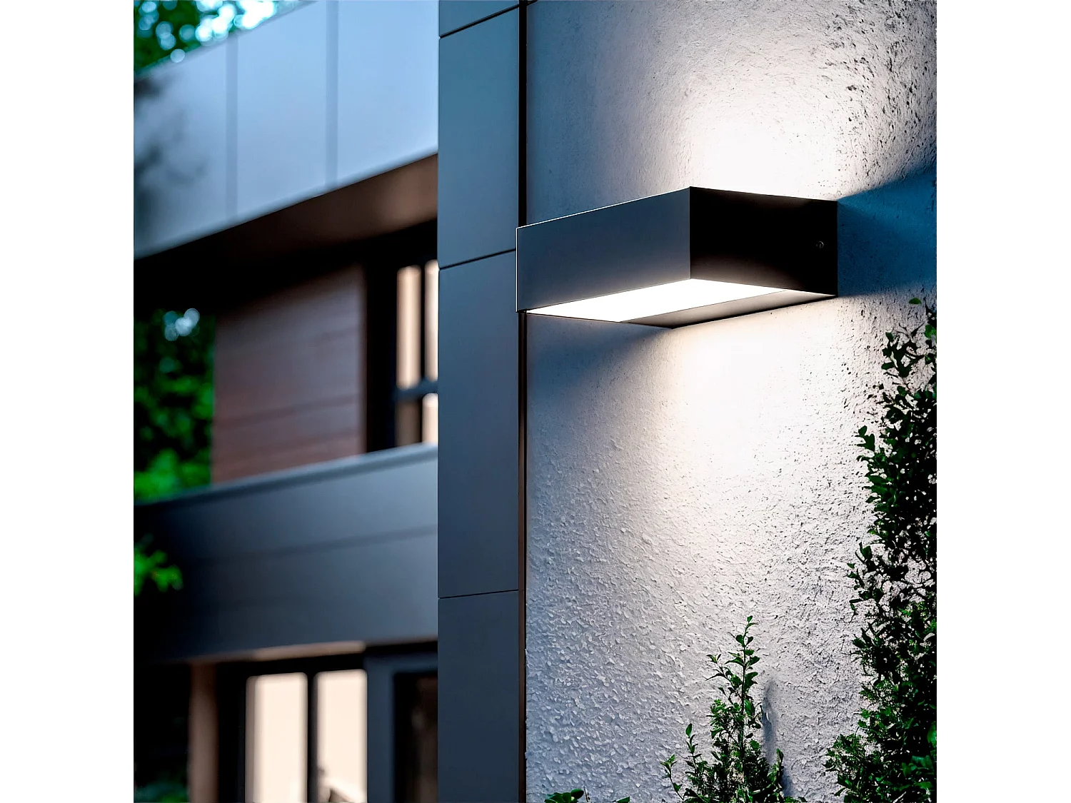Applique da Parete Per Esterni LED 9W Illuminazione Doppia Luce Galeo 6000K Bianco Freddo
