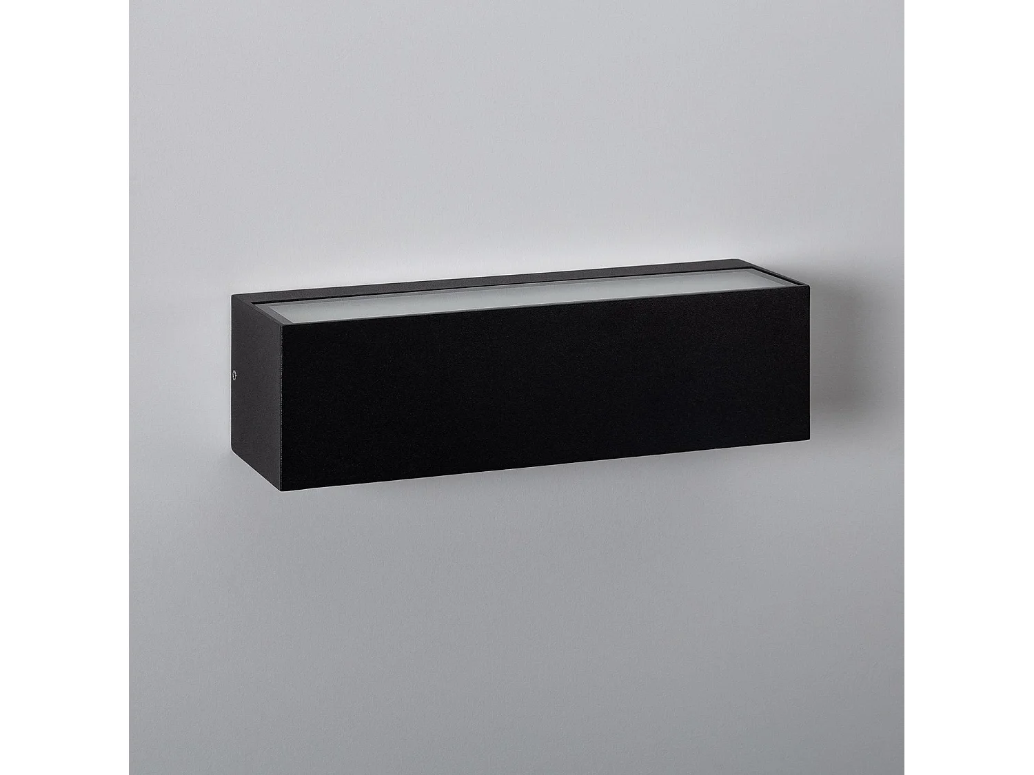 Applique Murale LED Extérieure Lena 10W Éclairage Double Face Rectangulaire Noire 4000K Blanc neutre