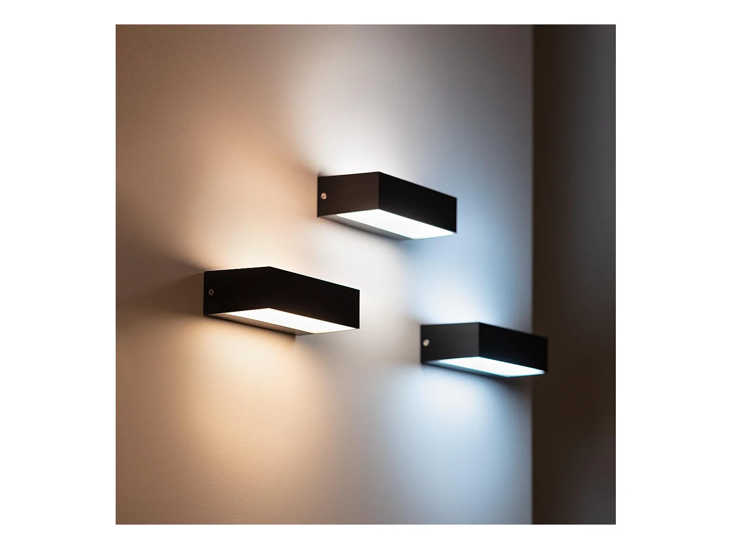 Applique da Parete Per Esterni LED 9W Illuminazione Doppia Luce Galeo 3000K Bianco Caldo