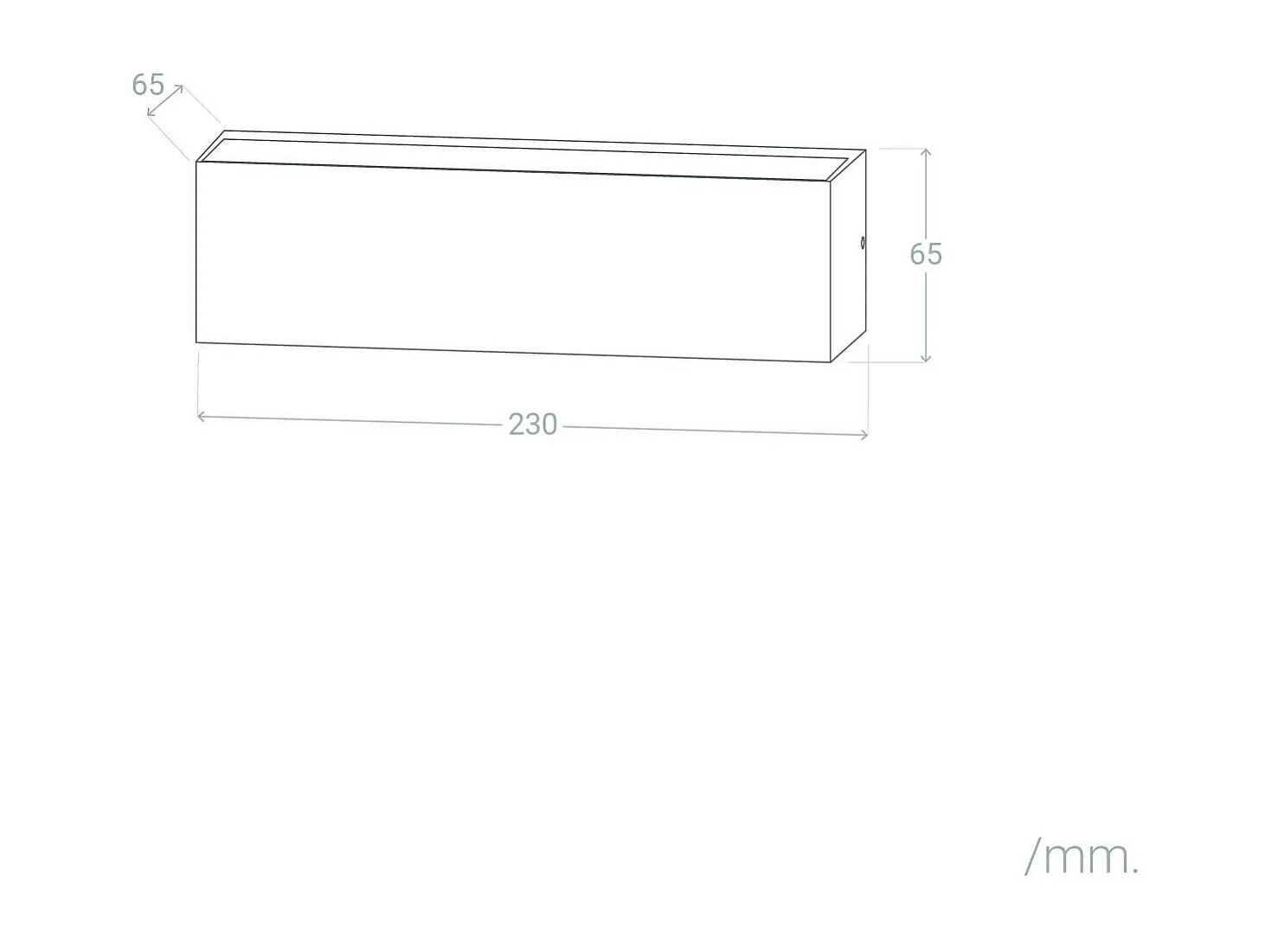 Applique Murale LED Extérieure Lena 10W Éclairage Double Face Rectangulaire Blanche 4000K Blanc neutre