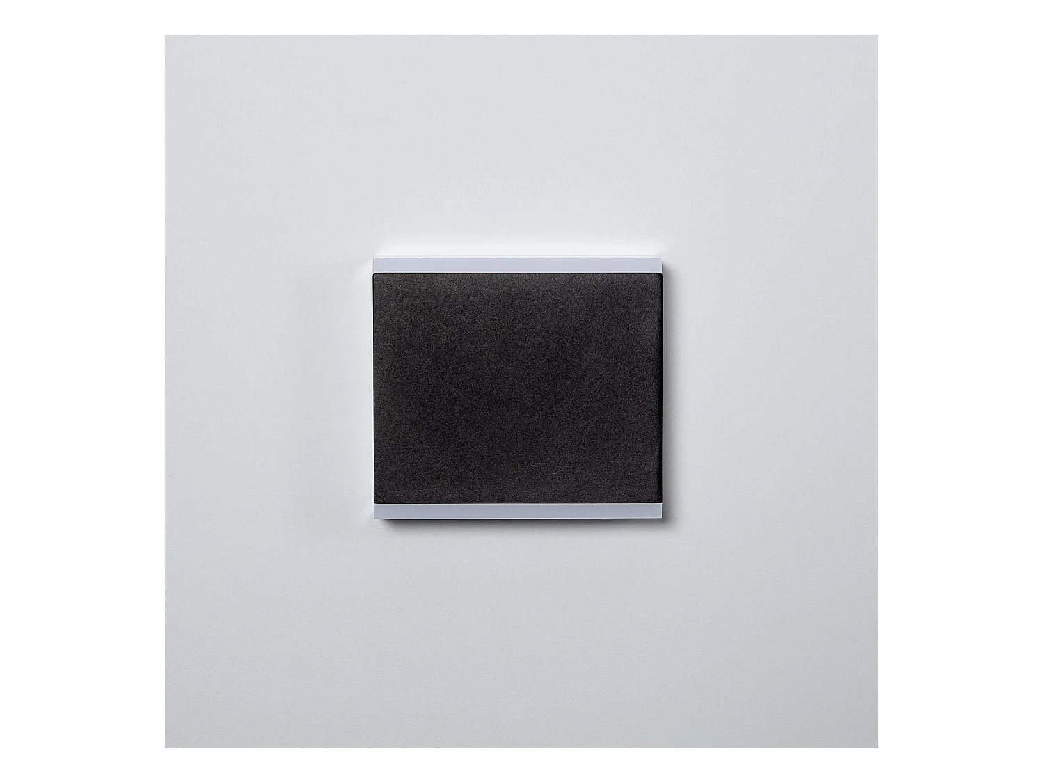 Aplique de Pared Exterior LED 6W Iluminación Doble Cara Cuadrado Negro Orus 2700K Blanco Cálido