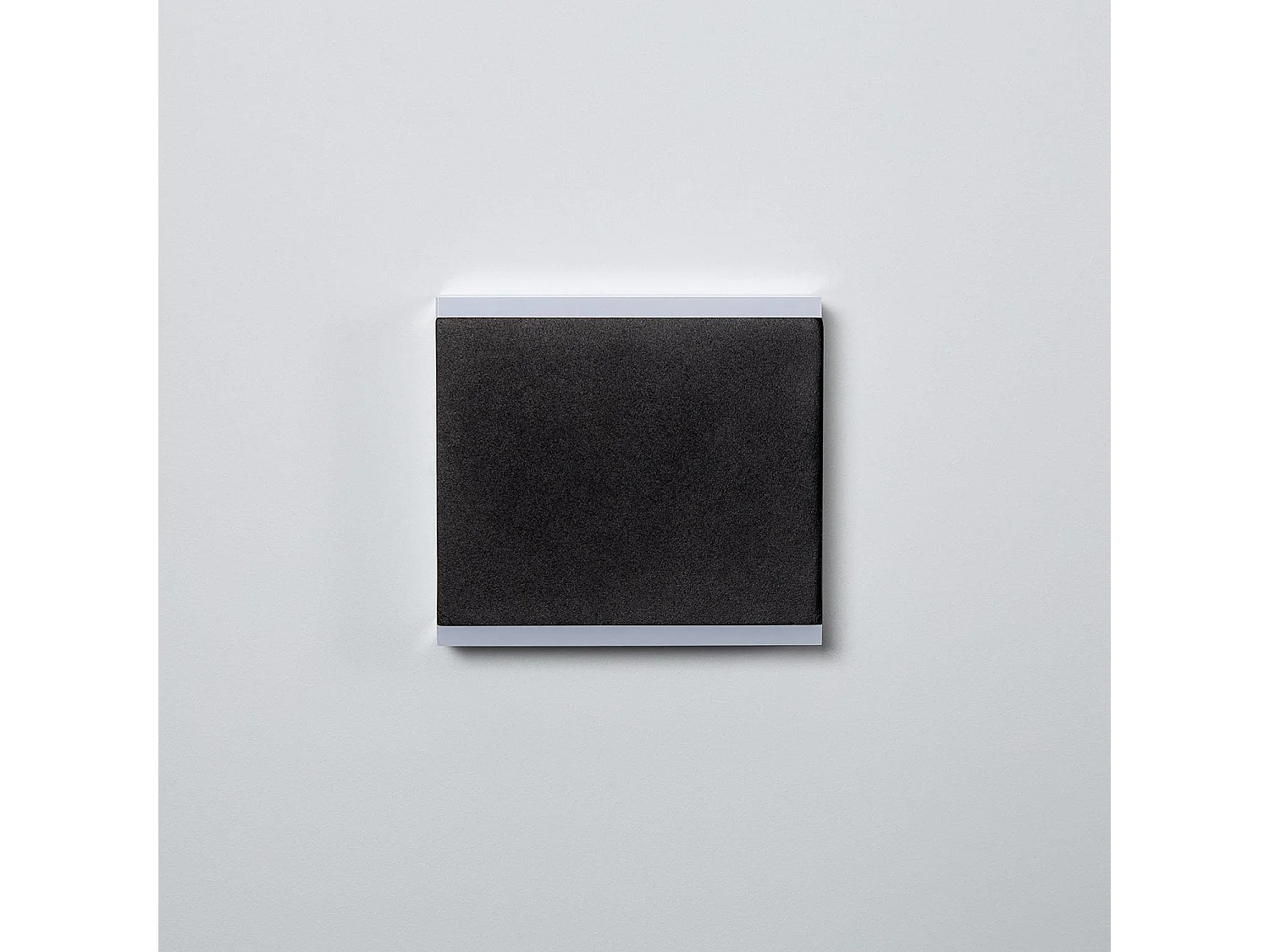 Applique da Parete per Esterno LED 6W Doppia Luce Quadrato Nero Orus 2700K Bianco Caldo