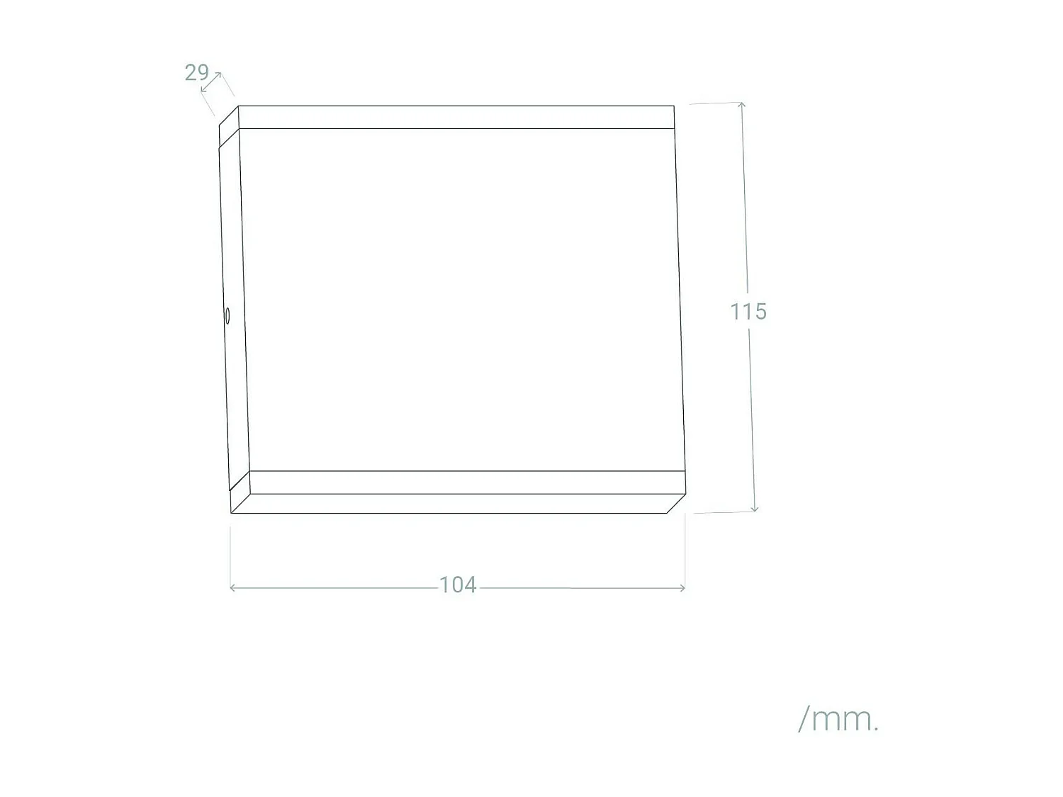 Applique da Parete per Esterno LED 6W Doppia Luce Quadrato Nero Orus 2700K Bianco Caldo