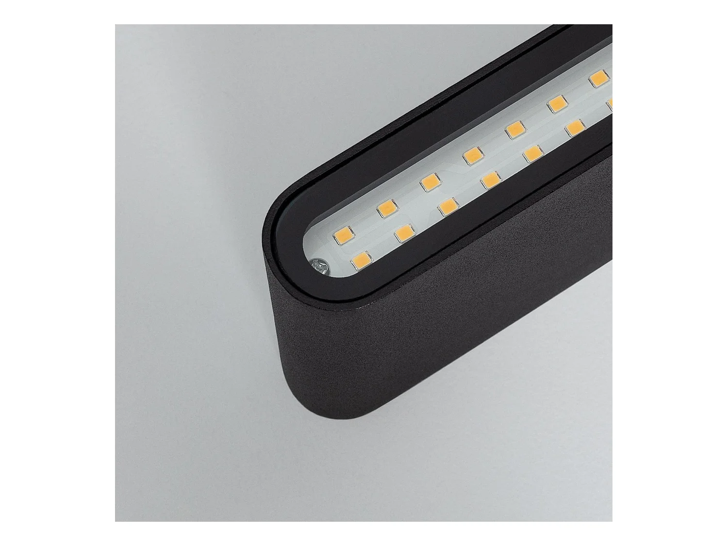 Applique da Parete per Esterno LED 10W Doppia Luce Rettangolare Nero Einar 4000K Bianco Naturale