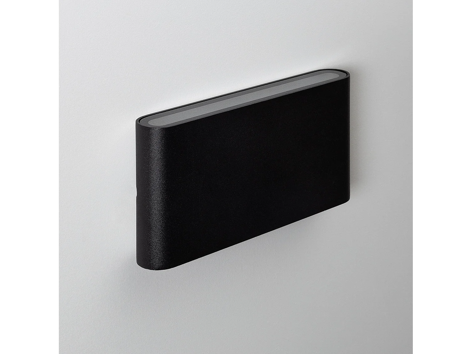 Aplique de Pared Exterior LED 12W Iluminación Doble Cara Rectangular Negro Luming 4000K Blanco Neutro