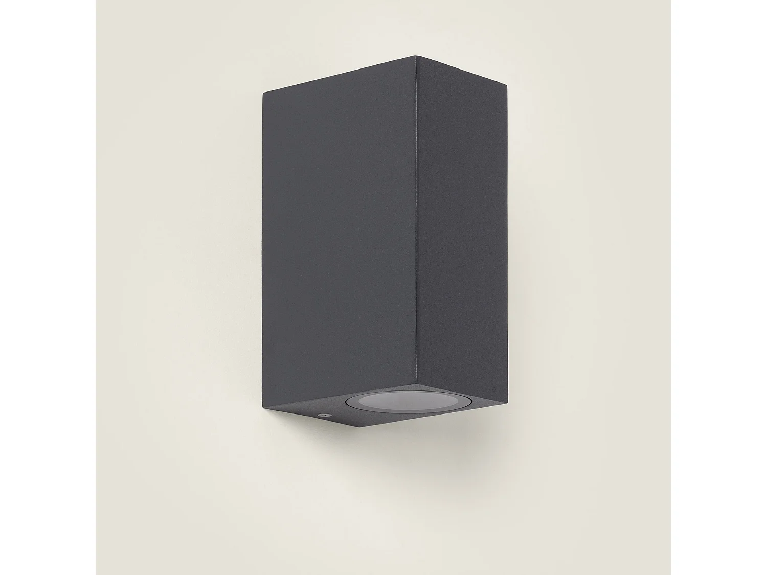 Applique da Parete per Esterni Alluminio Illuminazione Doppia Luce Miseno Grigio Scuro