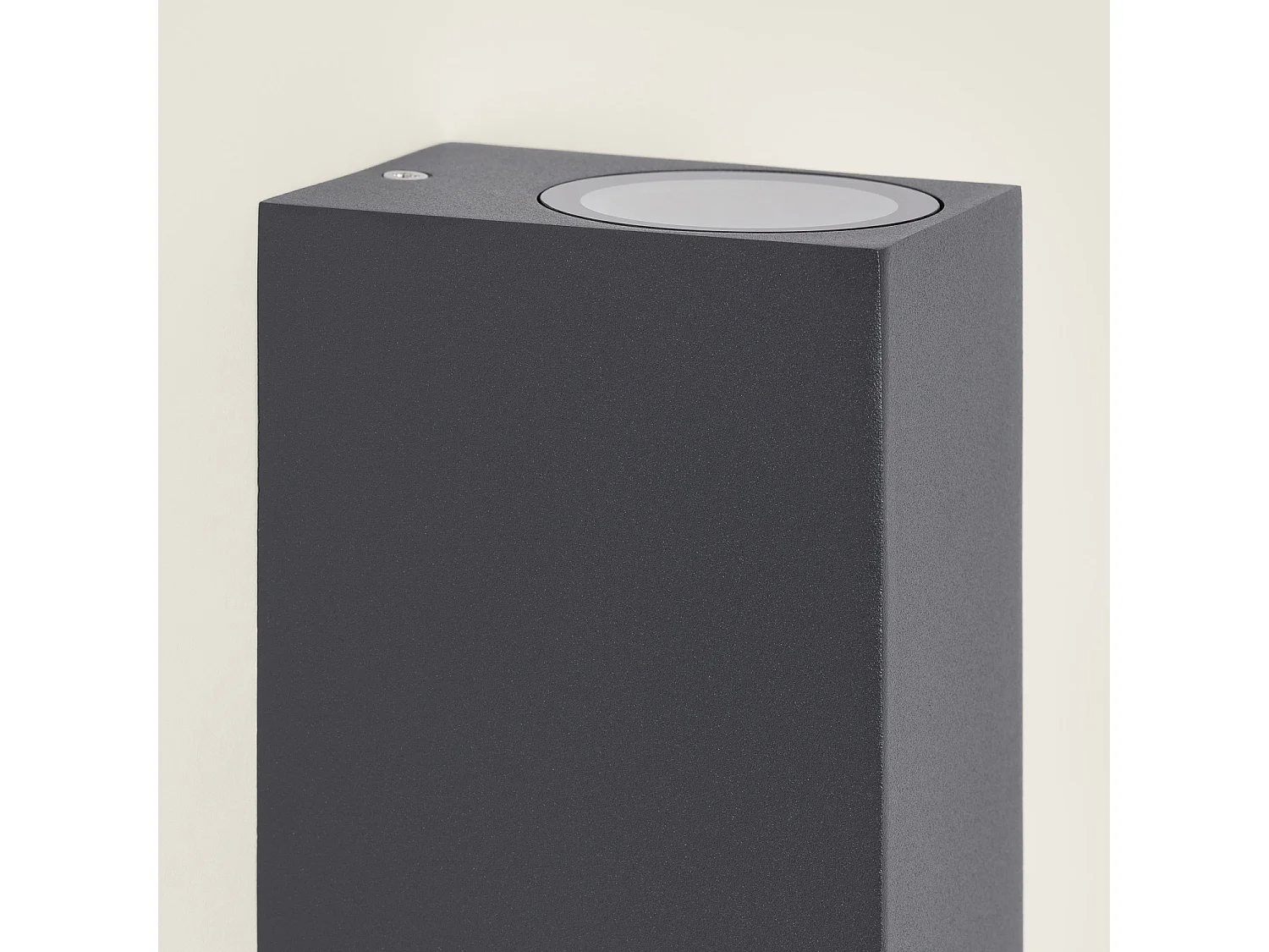 Applique da Parete per Esterni Alluminio Illuminazione Doppia Luce Miseno Grigio Scuro