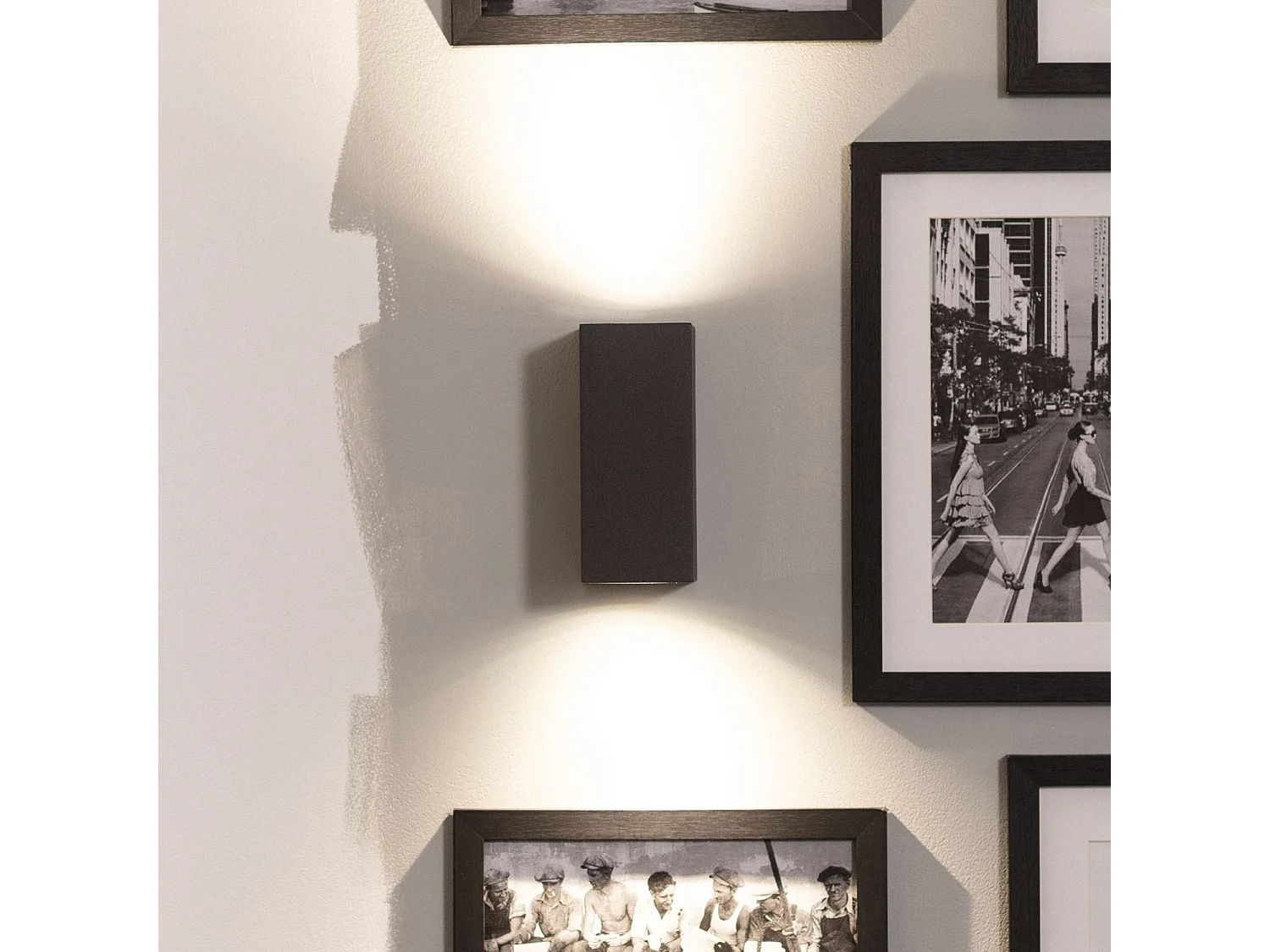 Applique Murale Extérieure Aluminium Miseno Gris Foncé Éclairage Double Face