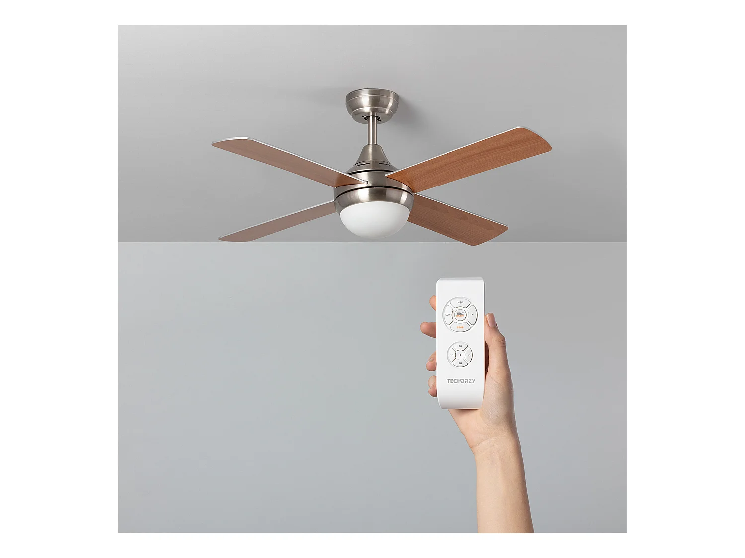 Ventilatore da Soffitto Navy Legno 110cm Naturale , , Wifi: False