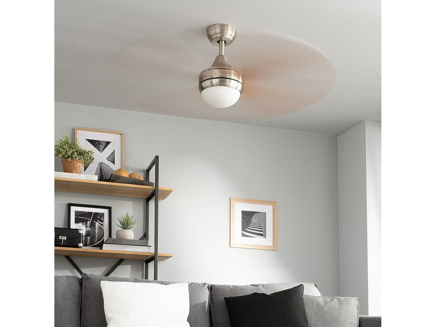 Ventilateur de Plafond Navy Bois 110cm Naturel  , , Wifi: False