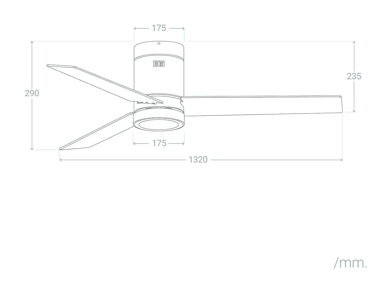 Ventilateur de Plafond Silencieux Tydir Bois 132cm Moteur DC Blanc CCT , Télécommande RF, Wifi: False