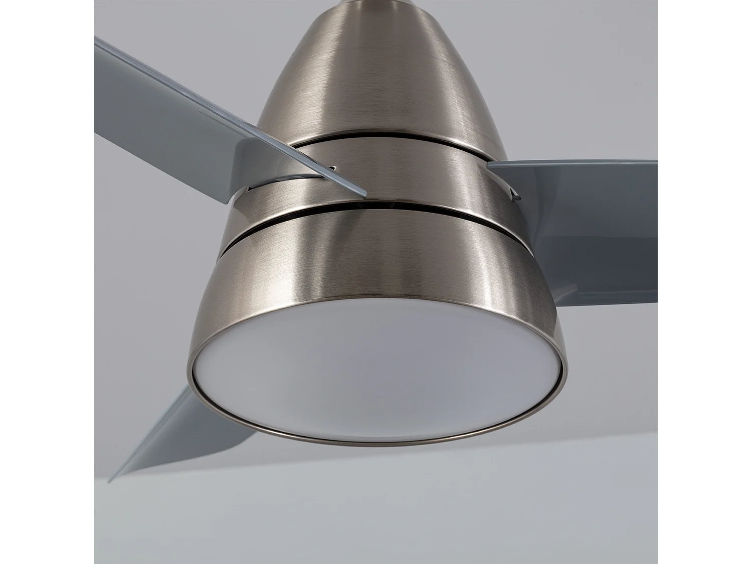 Ventilateur de Plafond Silencieux Industriel Gris 91cm Moteur DC Argent CCT , , Wifi: