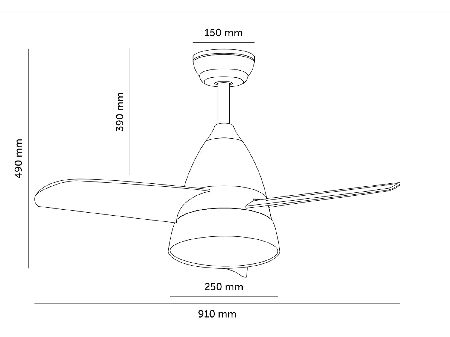 Ventilateur de Plafond Silencieux Industriel Gris 91cm Moteur DC Argent CCT , , Wifi: