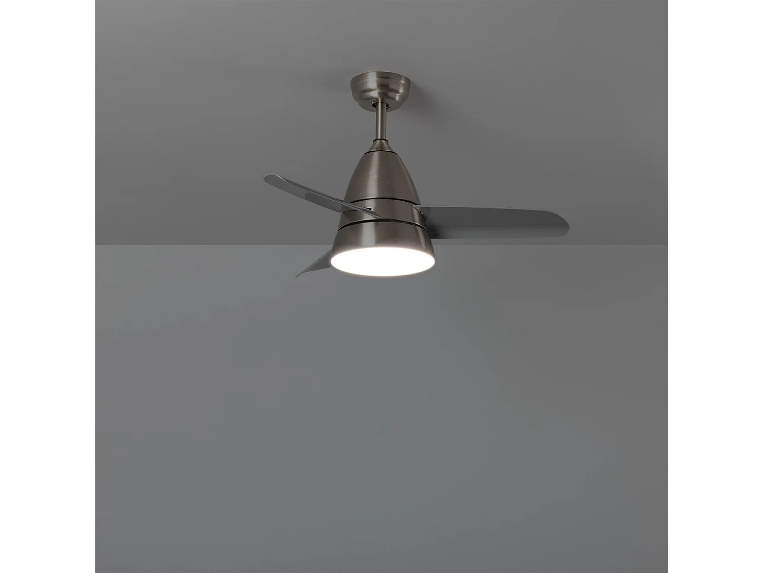 Ventilateur de Plafond Silencieux Industriel Gris 91cm Moteur DC Argent CCT , , Wifi: False