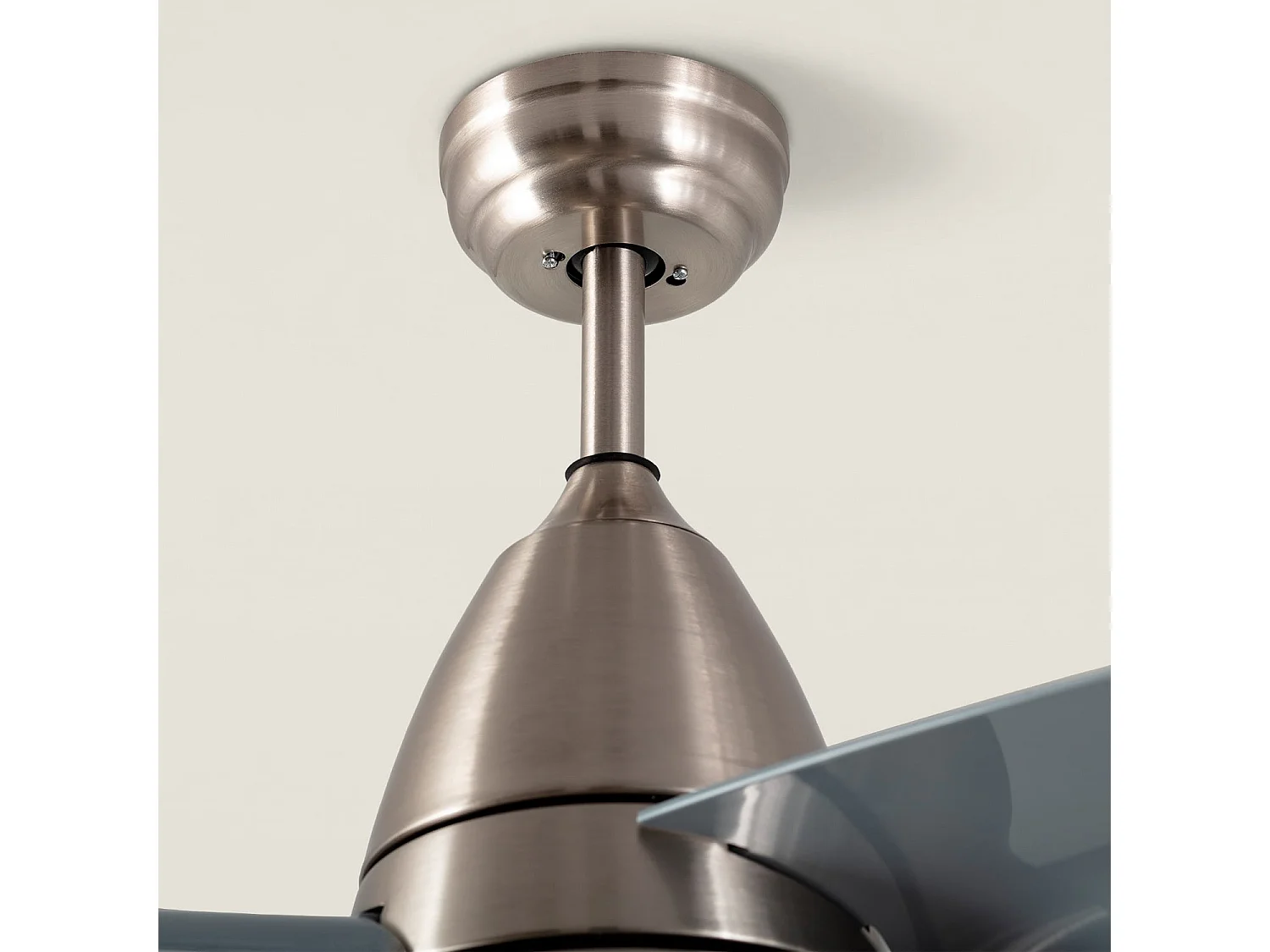 Ventilatore da Soffitto Silenzioso Industrial Argento 91cm Motore DC Argento CCT , , Wifi: False
