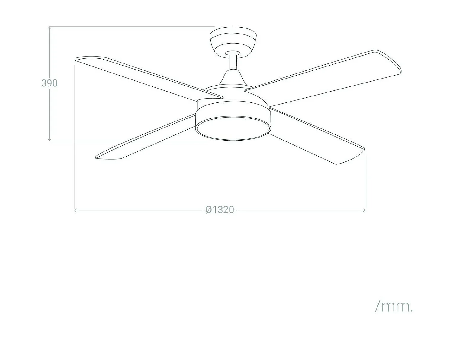 Ventilatore da Soffitto Silenzioso Timor Bianco 132cm Motore DC Bianco CCT , , Wifi: