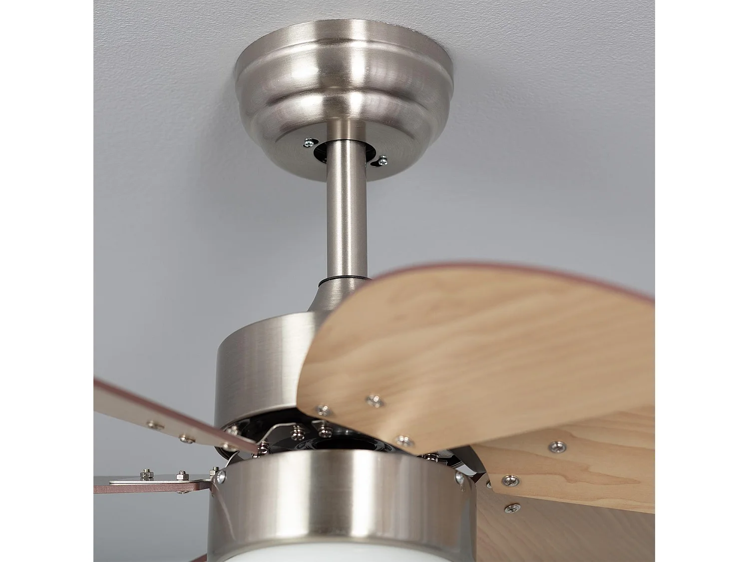 Ventilateur de Plafond Silencieux Orion Bois 81cm Moteur DC Argent  , , Wifi: