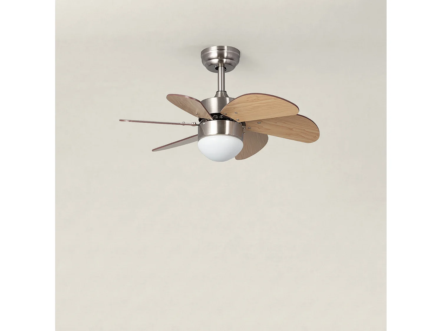 Ventilatore da Soffitto Silenzioso Orion Legno 81cm Motore DC Argento , , Wifi: False