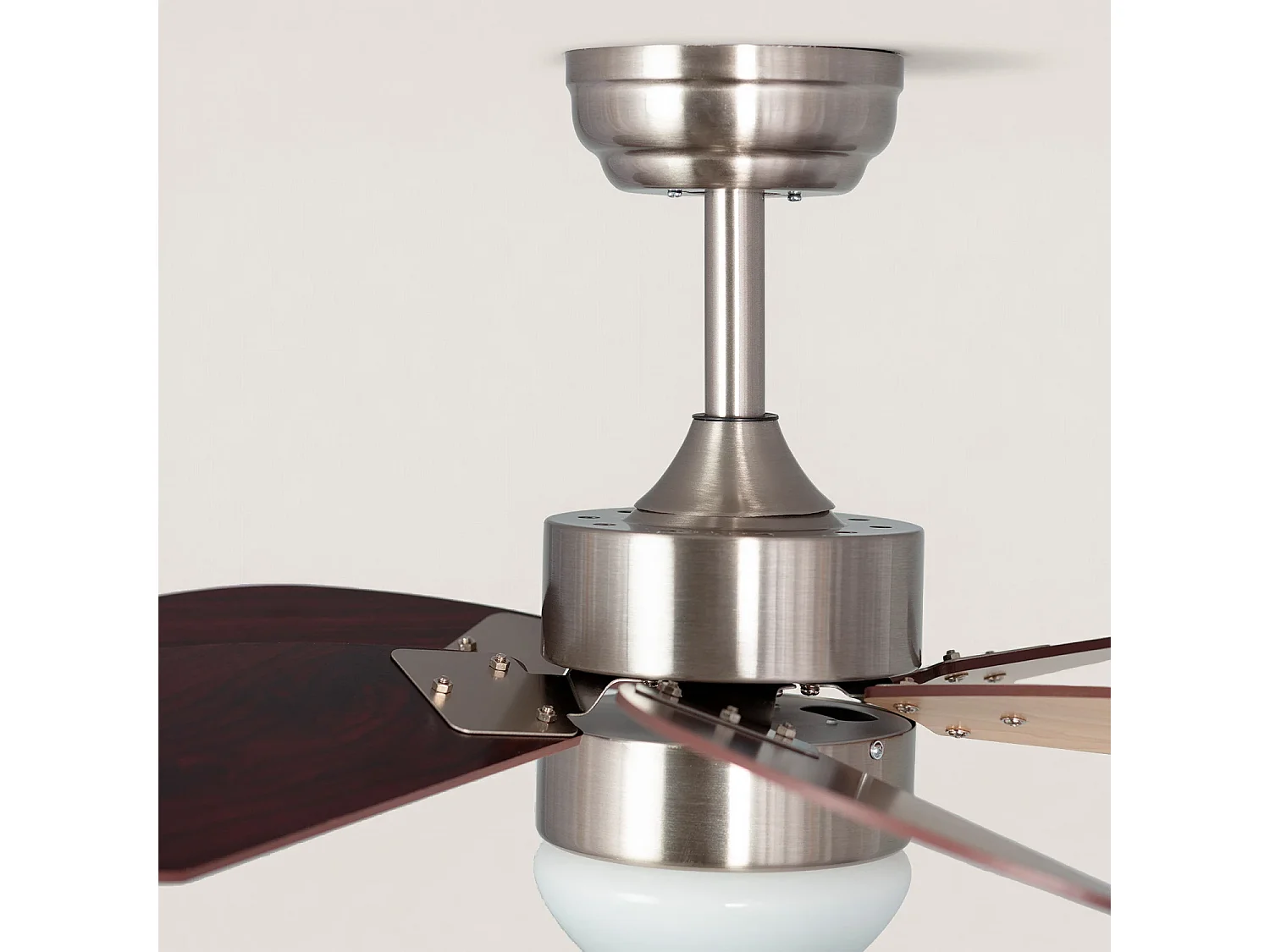 Ventilatore da Soffitto Silenzioso Orion Legno 81cm Motore DC Argento , , Wifi: False