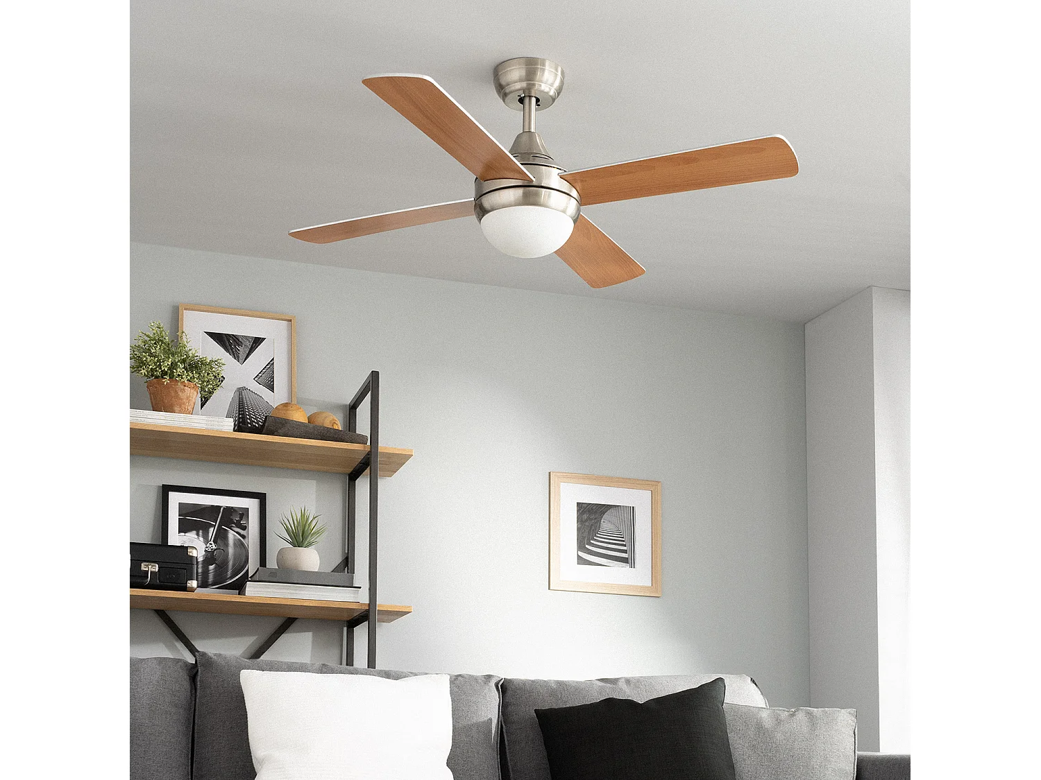 Ventilateur de Plafond Navy Niquel 110cm WiFi  Nickel  , , Wifi: True