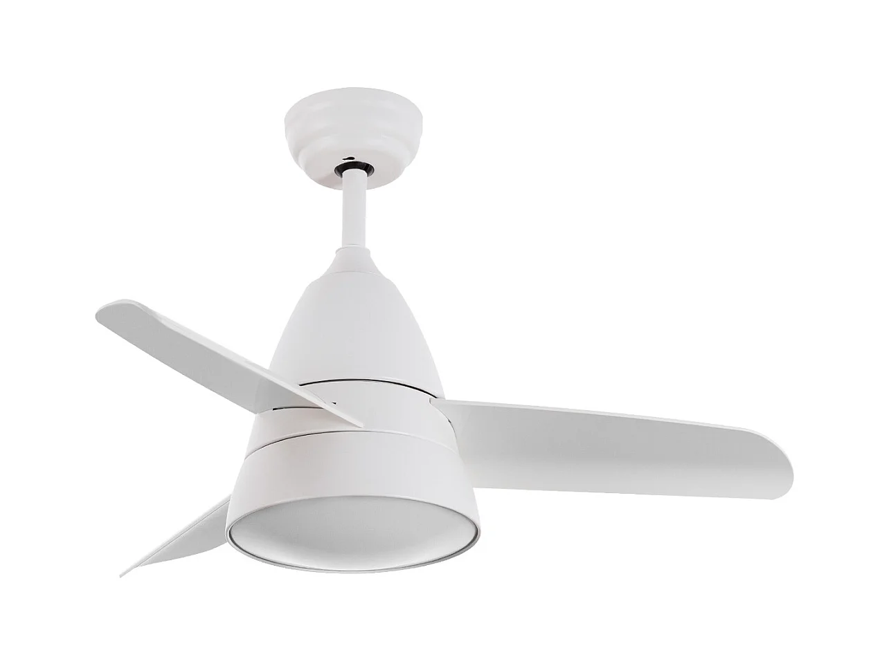 Ventilatore da Soffitto Silenzioso Industrial Bianco 91cm Motore DC Bianco CCT Con Luce, Telecomando RF, Wifi: False